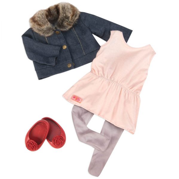 תלבושת עם שמלה וג'קט פרוותי