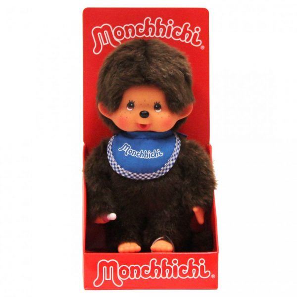 בובת מונצ'יצ'י בן עם סינר כחול 20 ס"מ