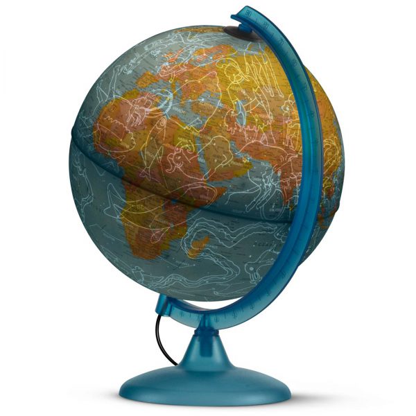 גלובוס יום ולילה מאיר בעברית 25 ס"מ