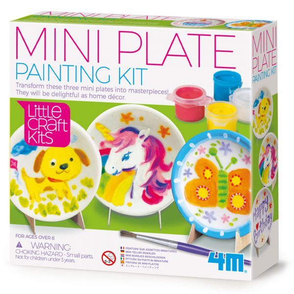 ערכת ציור על צלחות קטנות