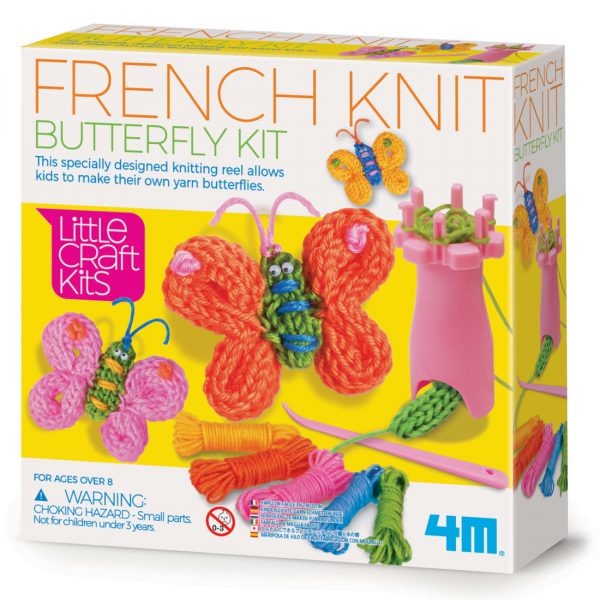 פרפר בסריגה צרפתית