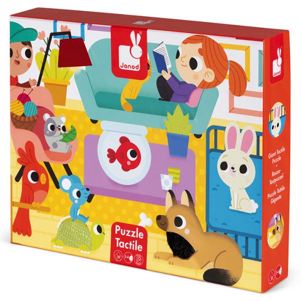 פאזל מישוש - חיות מחמד - 20 חלקים