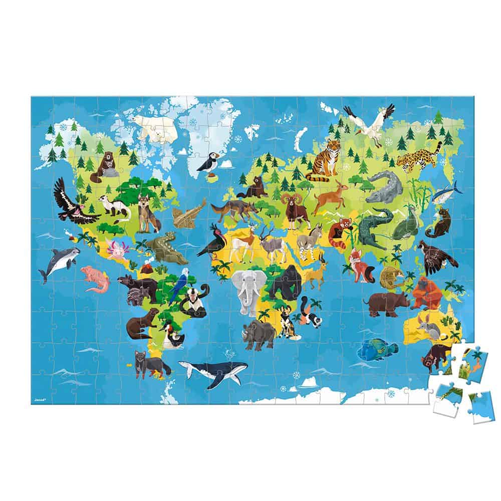 Map Monde Animaux en voie de disparition_cartes